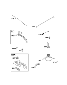 Part Location Diagram of 595198 Briggs and Stratton Brake